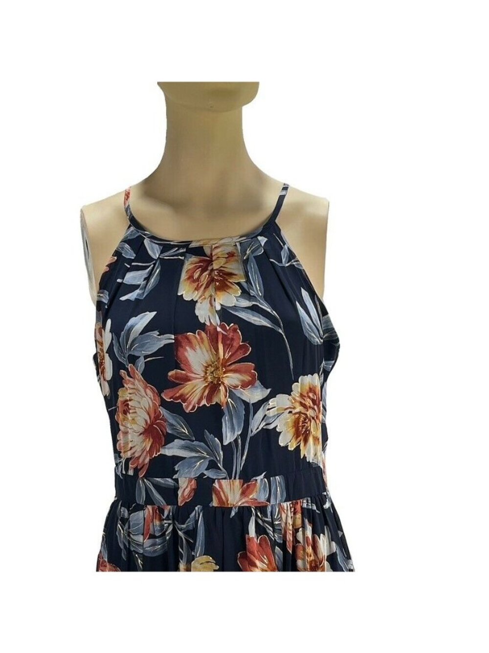 ALEXA B Floral Sleeveless Maxi Dress With Halter Neck - Picture 3 of 10